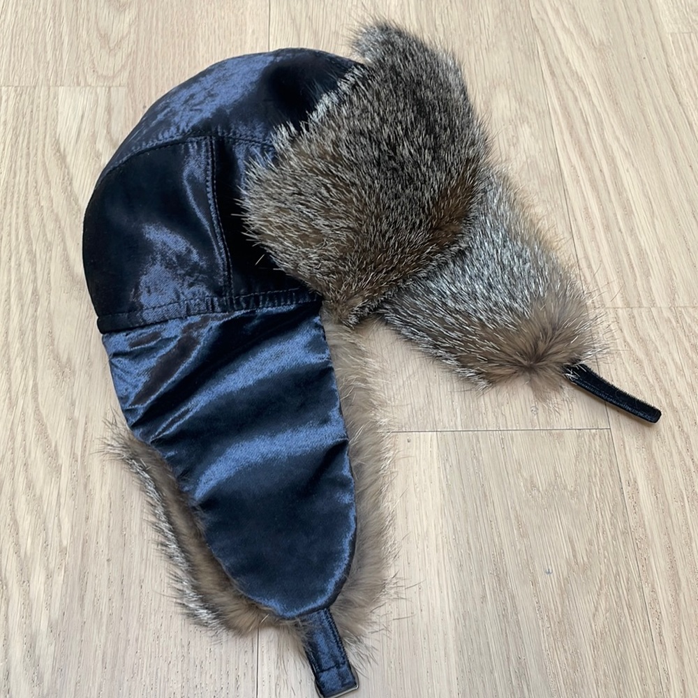 Brunello cucinelli velvet fur trapper